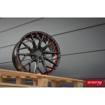 seventy9 SV-C 8.5Jx19 5x112 ET45 CB66.5 BGRIL- Black Glossy Red Inner Lip