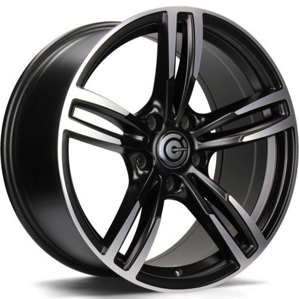 Carbonado Diamond 8.5Jx18 5x120 ET33 CB72.6 MBFP - Matt Black Front Polished