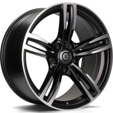 Carbonado Diamond 8.5Jx18 5x120 ET33 CB72.6 MBFP - Matt Black Front Polished