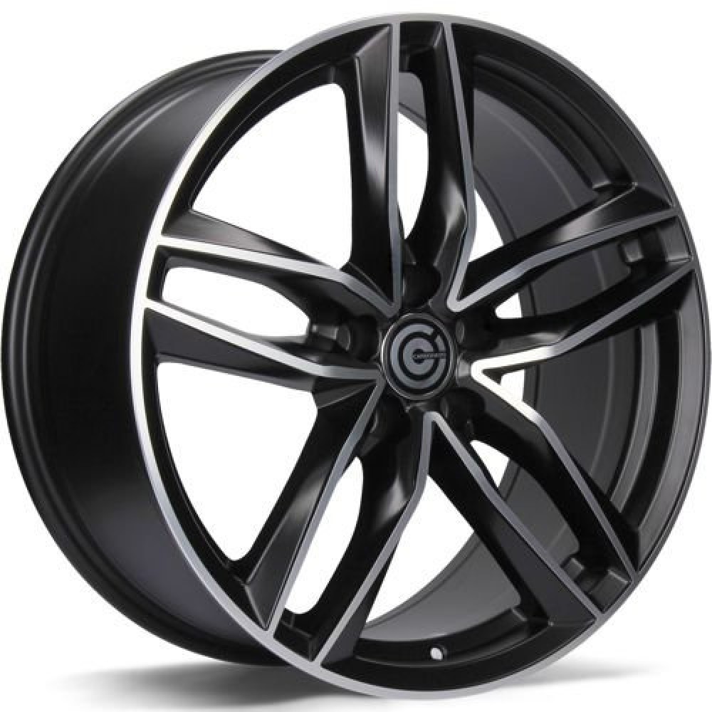 Carbonado Style 8Jx18 5x112 ET35 CB66.5 MBFP - Matt Black Front Polished