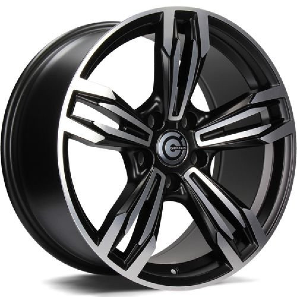 Carbonado Dynamite 8Jx17 5x120 ET30 CB72.6 MBFP - Matt Black Front Polished