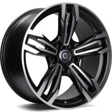 Carbonado Dynamite 8Jx17 5x120 ET30 CB72.6 MBFP - Matt Black Front Polished