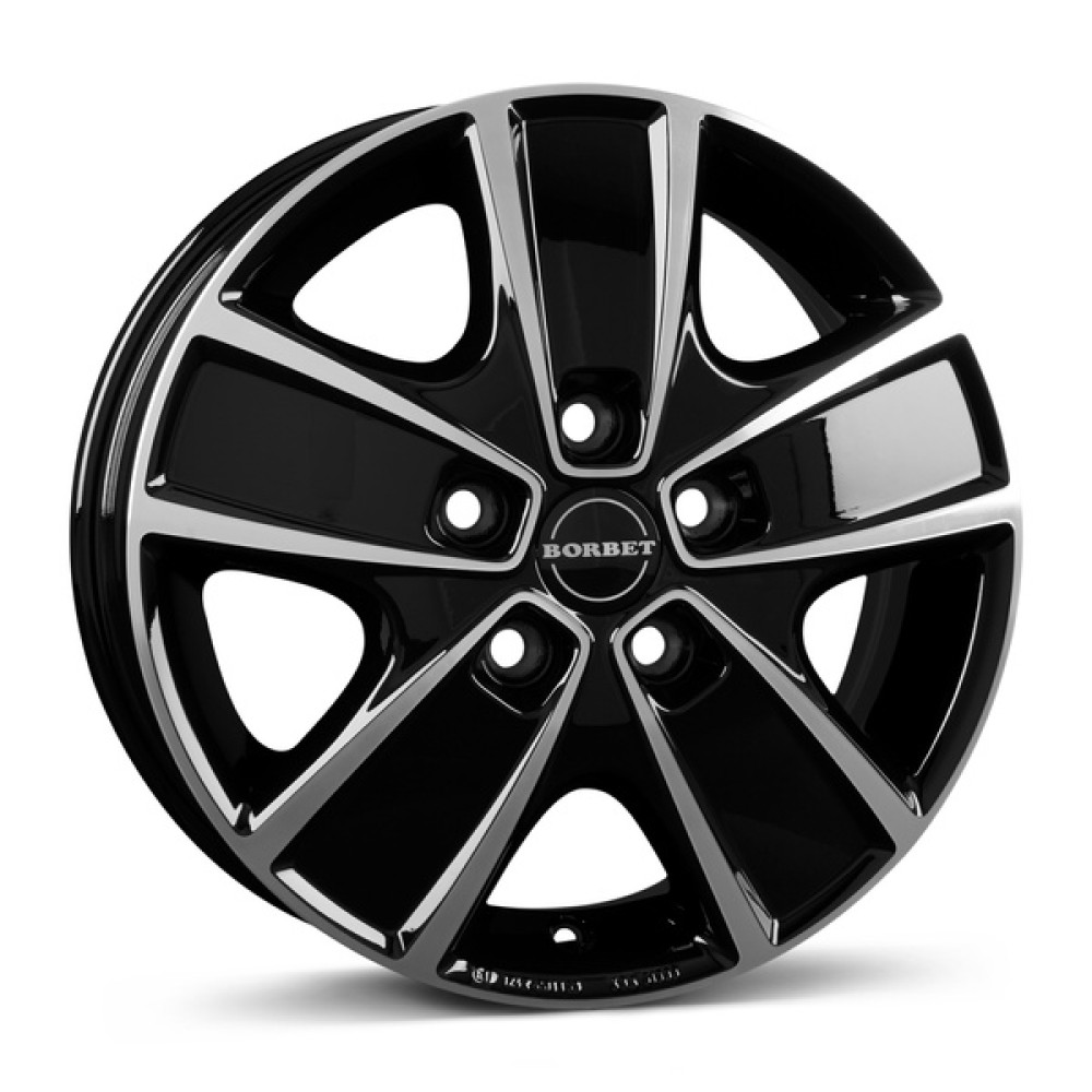 Borbet CWG 6Jx16 5x130 ET68 CB78.1 BP - Black polished
