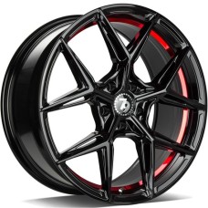seventy9 SCF-B 9.5Jx19 5x120 ET35 CB72.6 BGRIL- Black Glossy Red Inner Lip