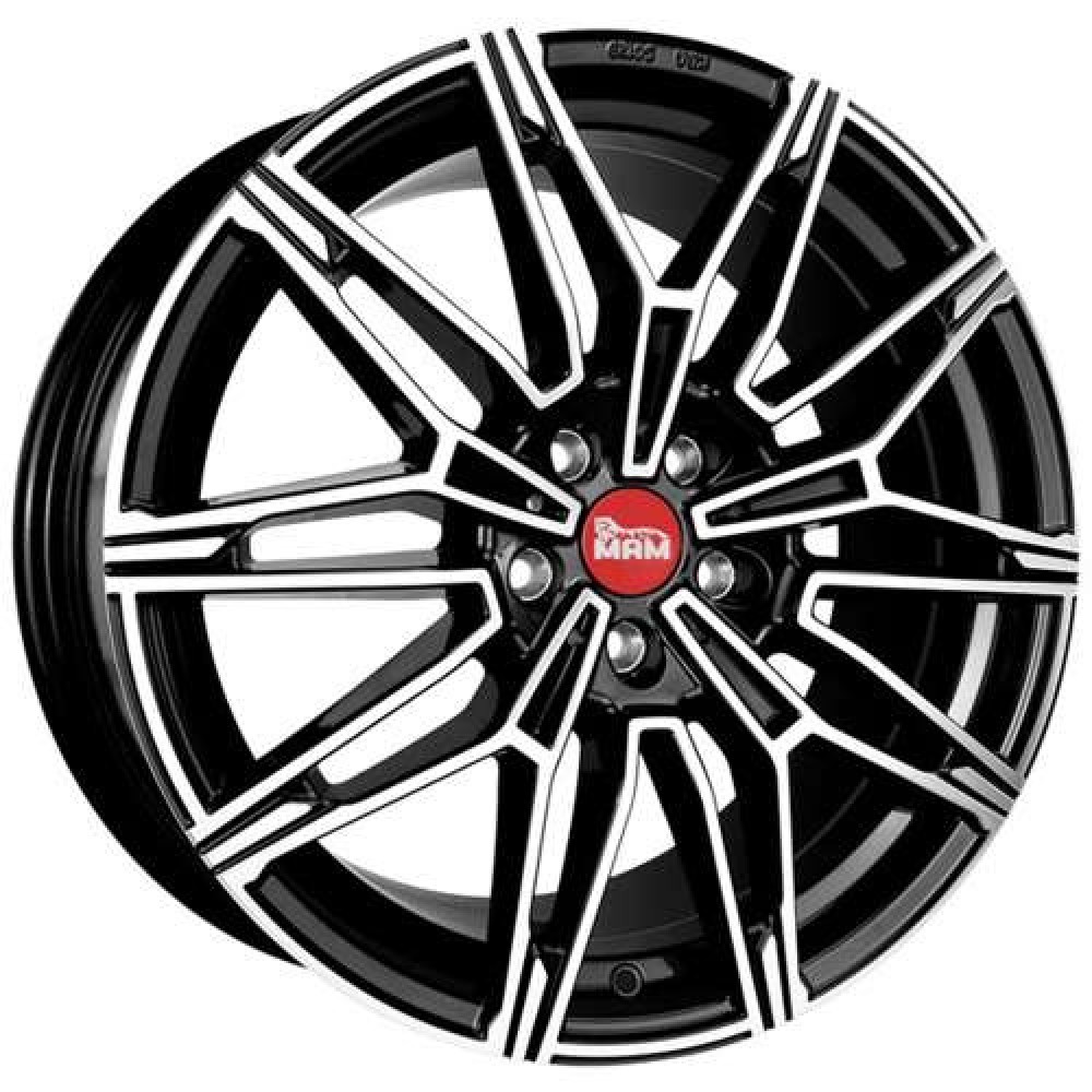 MAM Leichtmetallräder B3 8.5Jx19 5x120 ET35 CB72.6 BFP - Black Front Polish