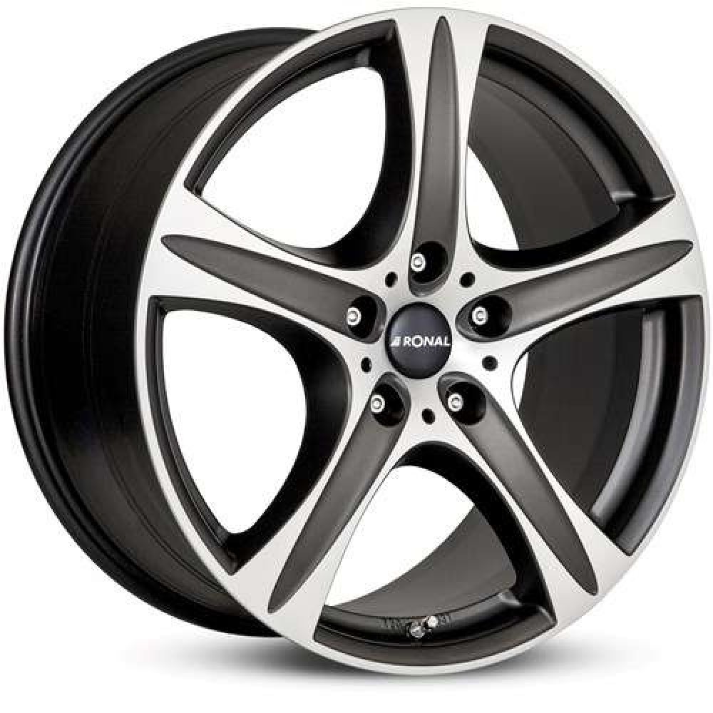 Ronal R55 7.5Jx17 5x108 ET45 CB76 MBF - Mattschwarz-Frontkopiert