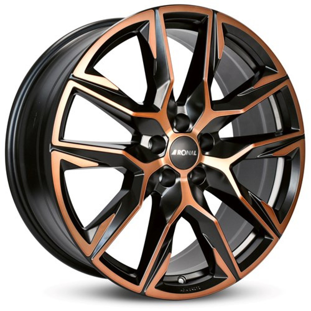 Ronal R71 8.5Jx20 5x112 ET42 CB66.5 JBCM - Jetblack-Copper Matt