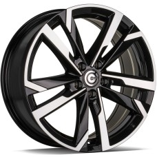 Carbonado Combat 7Jx17 5x100 ET40 CB57.1 BFP - Black Front Polished