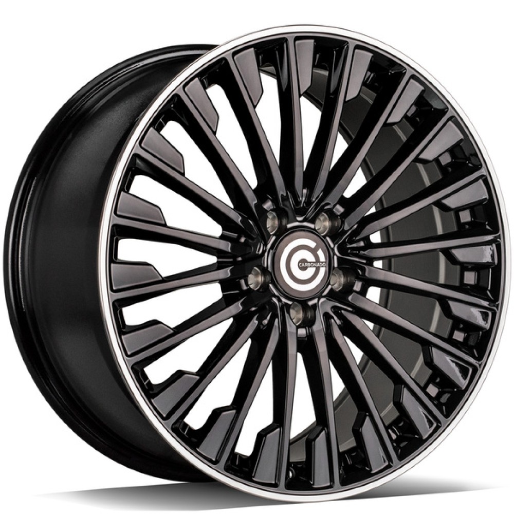 Carbonado Action 8Jx18 5x112 ET35 CB66.6 BGLP - Black Glossy Lip Polished