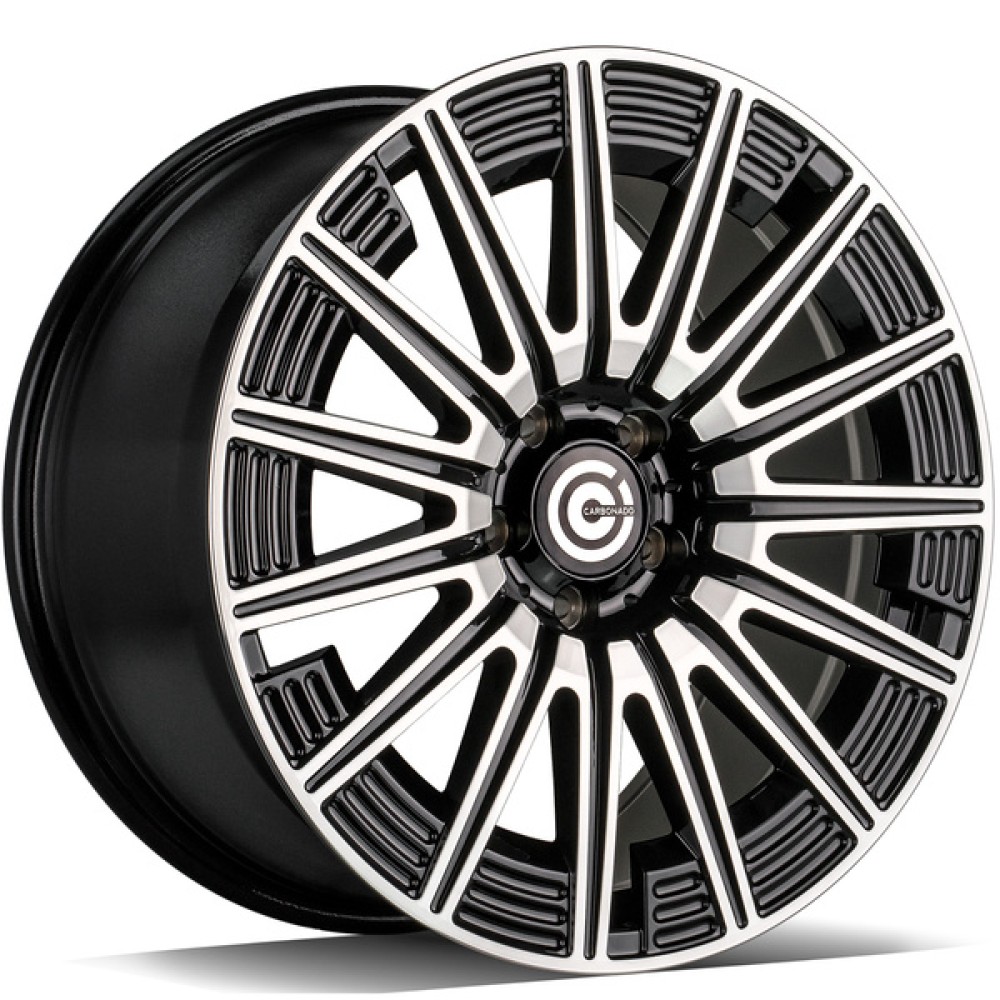 Carbonado Refined 8Jx18 5x112 ET35 CB66.6 BFP - Black Front Polished