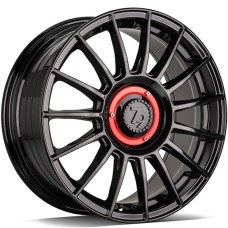 seventy9 SCF-2 7.5Jx17 5x100/5x112 ET40 CB66.6 BG - Black Glossy