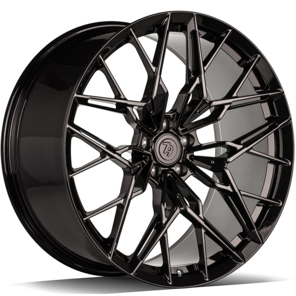 seventy9 MF.14 10.5Jx22 5x112 ET35 CB66.6 BG - Black Glossy