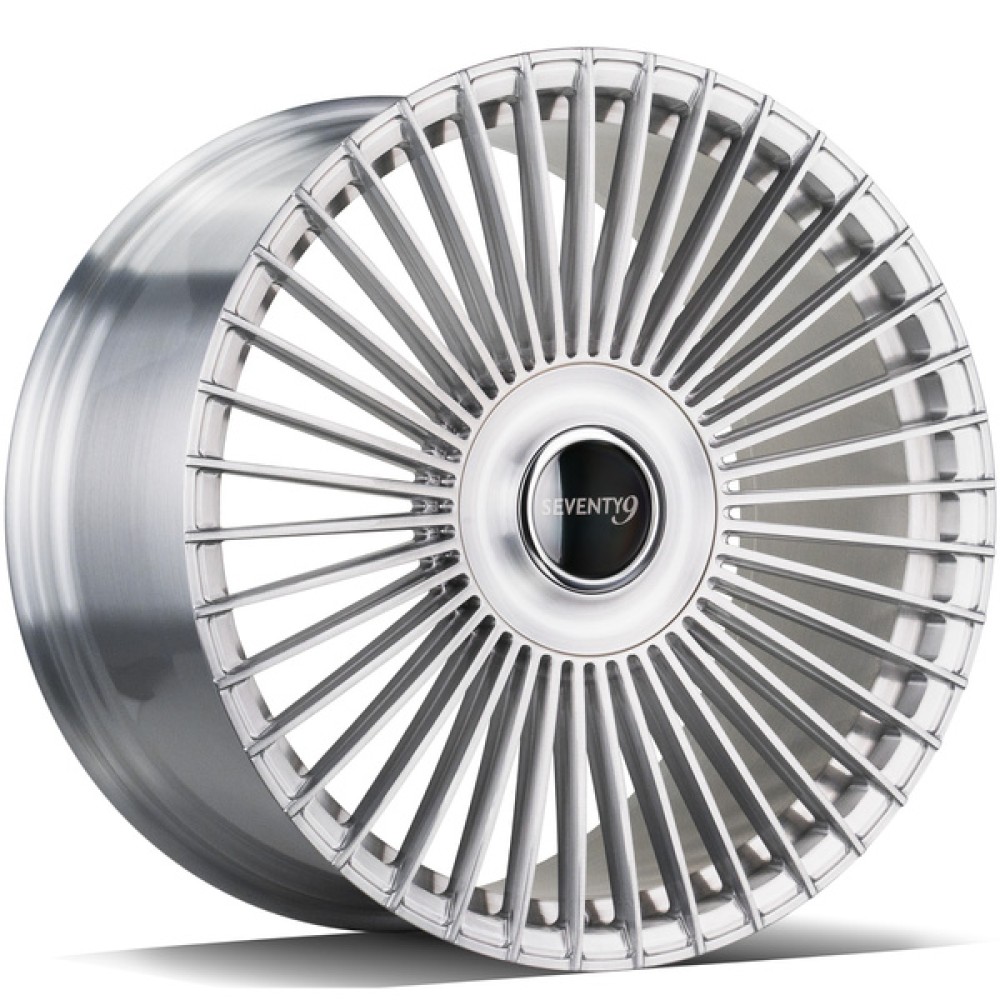 seventy9 MF.2 9Jx22 5x112 ET20 CB66.6 BS - Brushed Silver
