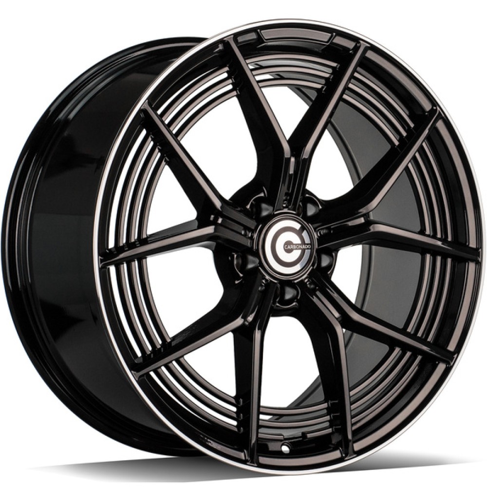 Carbonado Pure 9Jx19 5x112 ET45 CB66.6 BGLP - Black Glossy Lip Polished