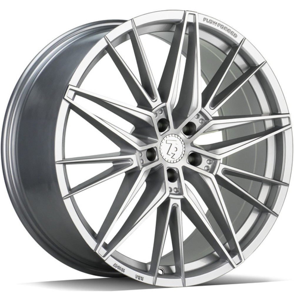 seventy9 SSF-5 9.5Jx21 5x112 ET30 CB66.6 SFP - Silver Front Polished