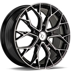 seventy9 SSF-2 7.5Jx17 5x108 ET45 CB67.1 BFP - Black Front Polished
