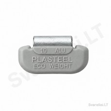 ALU clip-on wheel balancing weights Plasteel 10 g (100 pcs)