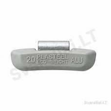 ALU clip-on wheel balancing weights Plasteel 20 g (100 pcs)