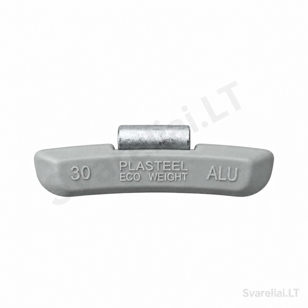 ALU clip-on wheel balancing weights Plasteel 30 g (100 pcs)