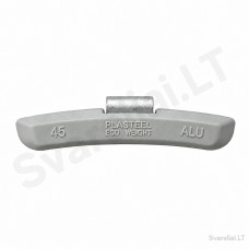 ALU clip-on wheel balancing weights Plasteel 45 g (50 pcs) ALU clip-on wheel balancing weights Plasteel 45 g (50 pcs)