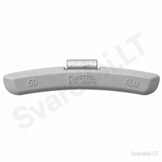 ALU clip-on wheel balancing weights Plasteel 50 g (50 pcs) ALU clip-on wheel balancing weights Plasteel 50 g (50 pcs)