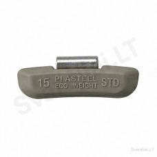 STD clip-on wheel balancing weights Plasteel 15 g (100 pcs)
