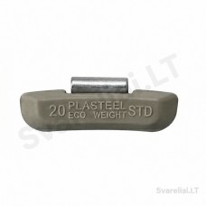 STD clip-on wheel balancing weights Plasteel 20 g (100 pcs)