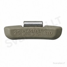 STD clip-on wheel balancing weights Plasteel 25 g (100 pcs)
