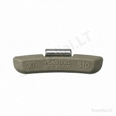 STD clip-on wheel balancing weights Plasteel 30 g (100 pcs)