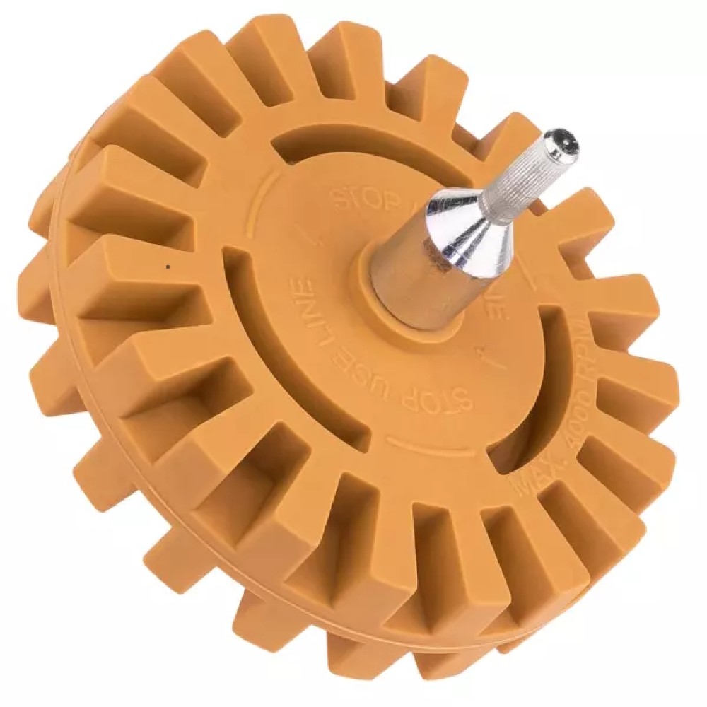 Adhesive removal wheel with adapter (Premium)