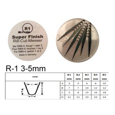 Tyre regrooving blade R1 3-5 mm