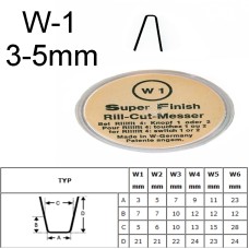 Tyre regrooving blade W1 3-5 mm
