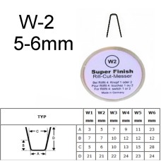 Tyre regrooving blade W2 5-6 mm