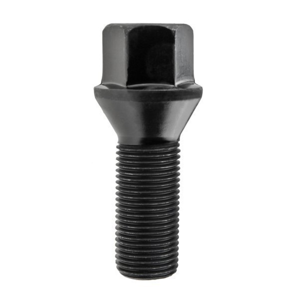 Wheel bolt M14x1.25x40 mm 17 mm hex (Conical) Black