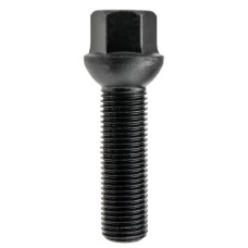 Wheel bolt M14x1.5x45 mm 17 mm hex (Ball seat) Black
