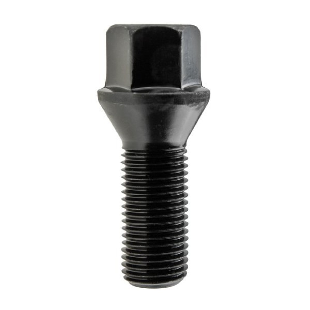 Wheel bolt M14x1.5x40 mm 17 mm hex (Conical) Black Wheel bolt M14x1.5x40 mm 17 mm hex (Conical) Black
