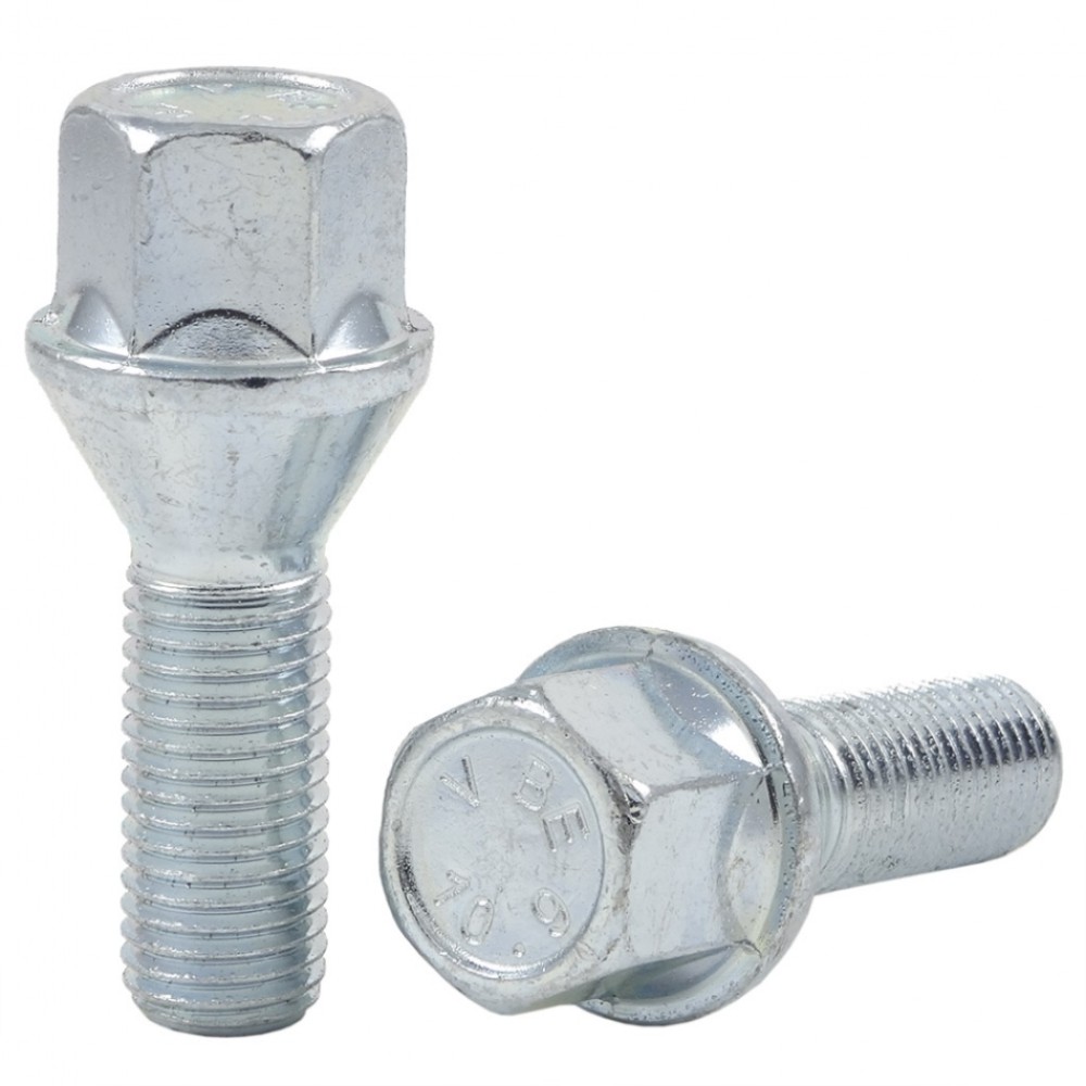Wheel bolt M12x1.5x26 mm 17 mm hex (Conical)