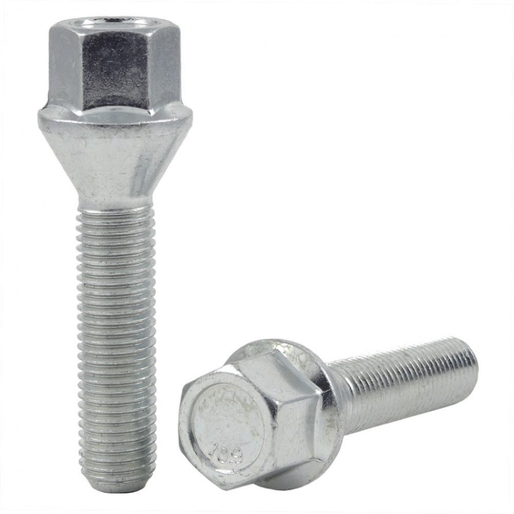 Wheel bolt M12x1.5x45 mm 17 mm hex (Conical)