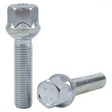 Wheel bolt M12x1.5x50 mm 17 mm hex (Ball seat) Wheel bolt M12x1.5x50 mm 17 mm hex (Ball seat)