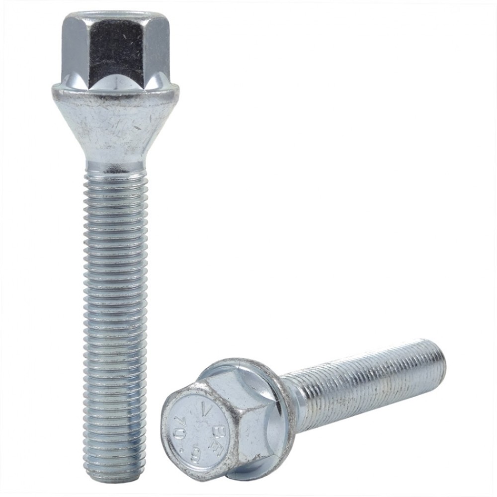 Wheel bolt M12x1.5x60 mm 17 mm hex (Conical) Wheel bolt M12x1.5x60 mm 17 mm hex (Conical)