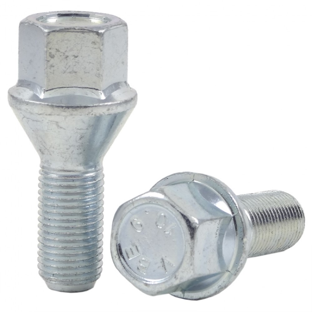 Wheel bolt M12x1.25x24 mm 17 mm hex (Conical)
