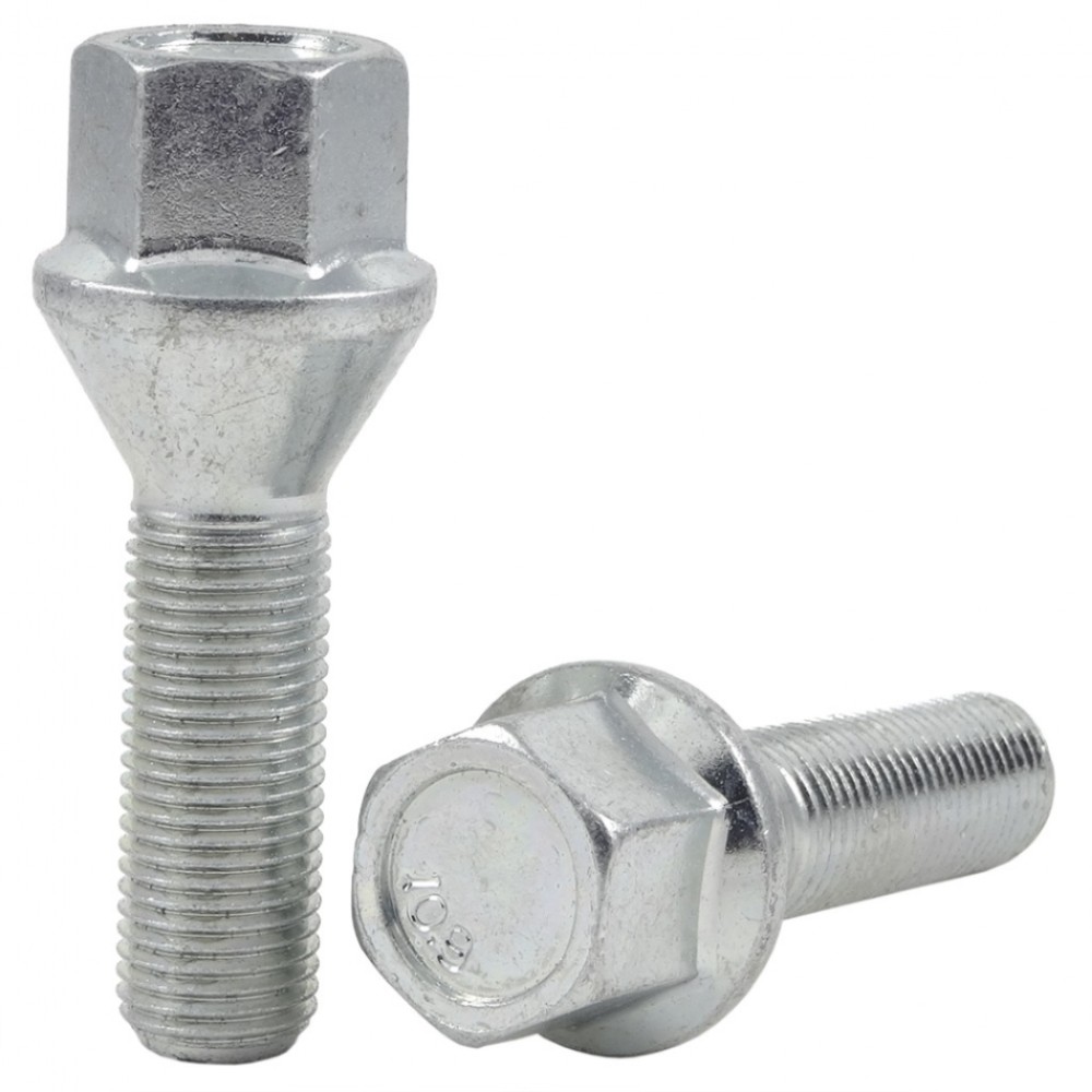 Wheel bolt M12x1.25x34 mm 17 mm hex (Conical)
