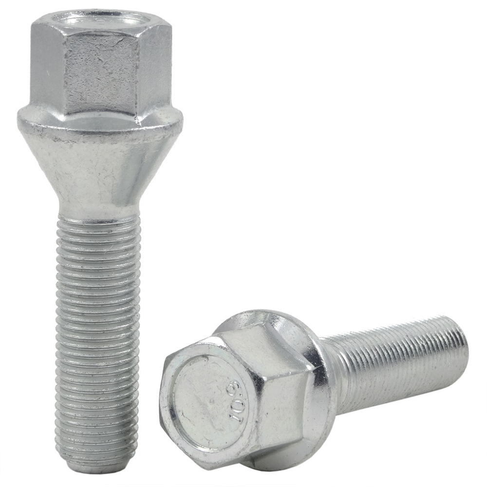 Wheel bolt M12x1.25x39 mm 17 mm hex (Conical)
