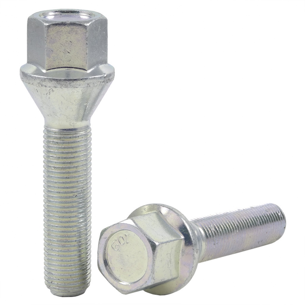 Wheel bolt M12x1.25x45 mm 17 mm hex (Conical)