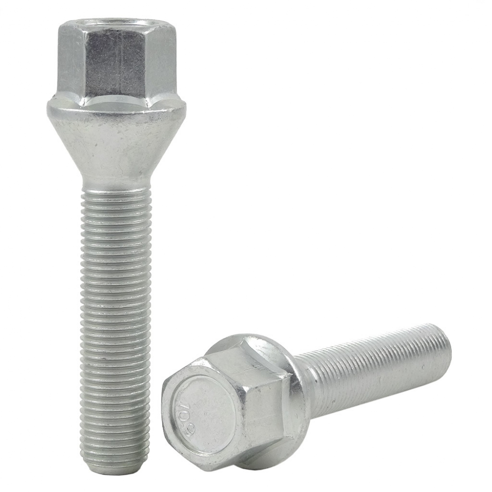 Wheel bolt M12x1.25x50 mm 17 mm hex (Conical)