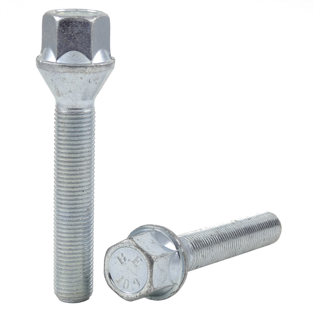 Wheel bolt M12x1.25x55 mm 17 mm hex (Conical)