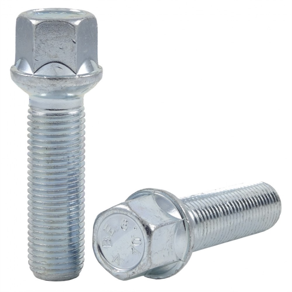 Wheel bolt M14x1.5x45 mm 17 mm hex (Ball seat R13)