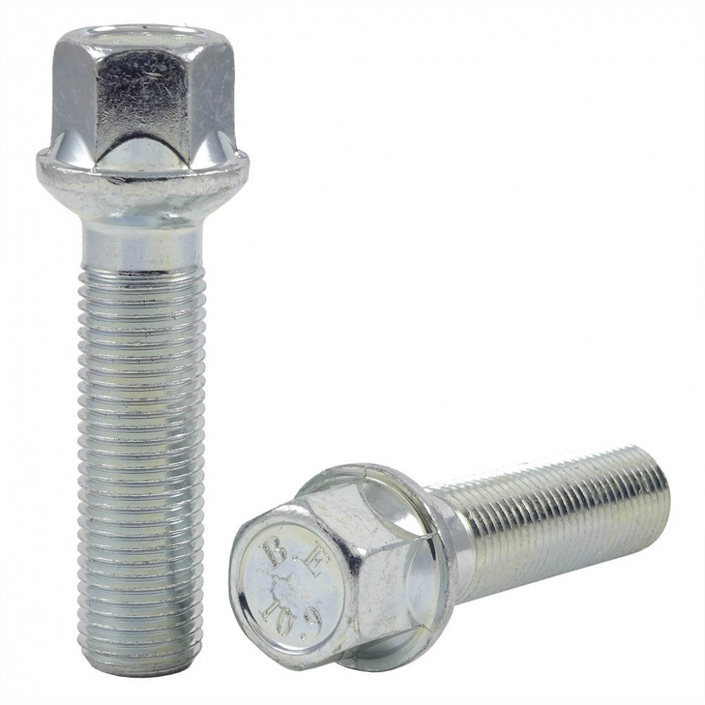 Wheel bolt M14x1.5x47 mm 17 mm hex (Ball seat R13)