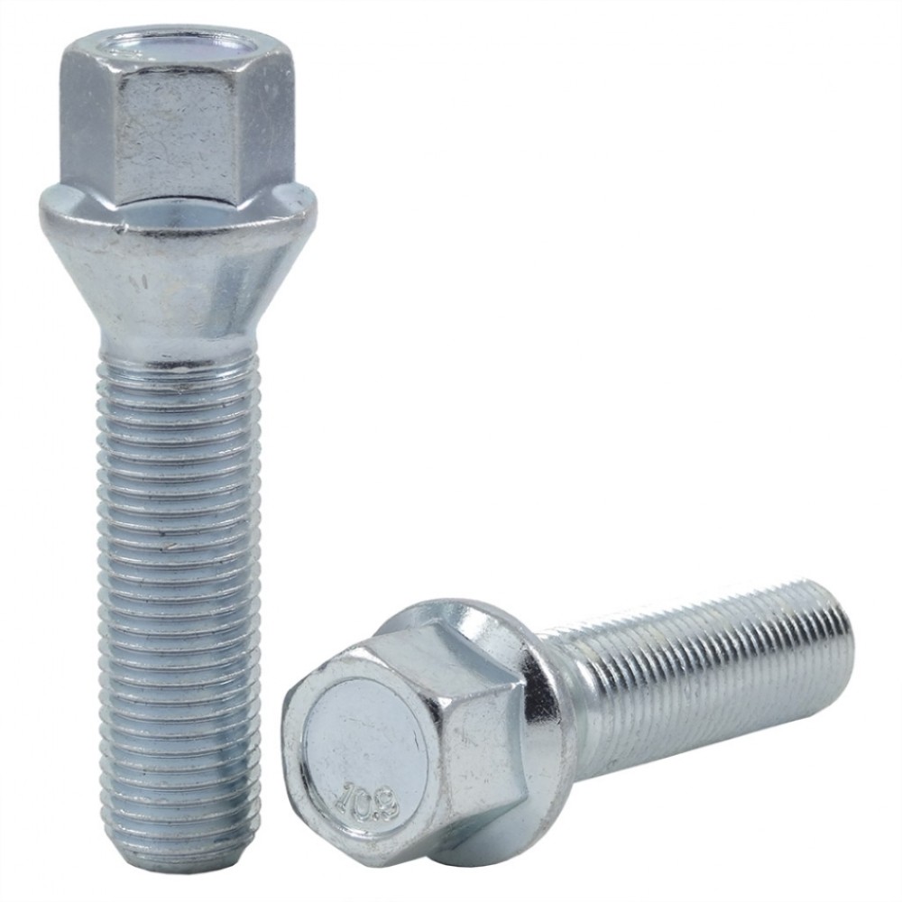 Wheel bolt M14x1.5x55 mm 17 mm hex (Conical)