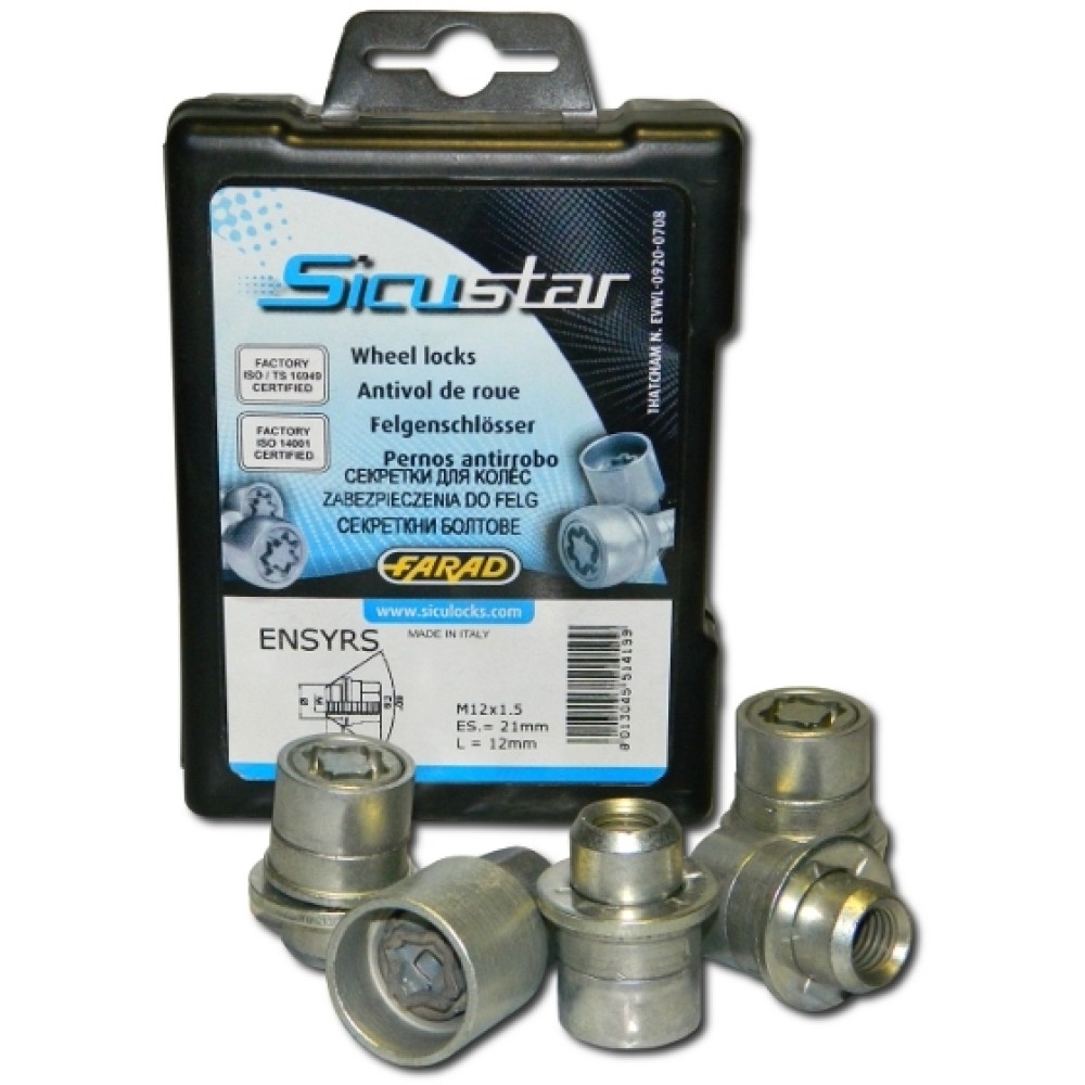 Sicustar ENSYRS M12x1.5 (TOYOTA) — Locking wheel nuts